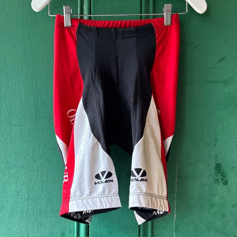 Voler Olympic Club Cycling Shorts Padded Small Red Black White M/L